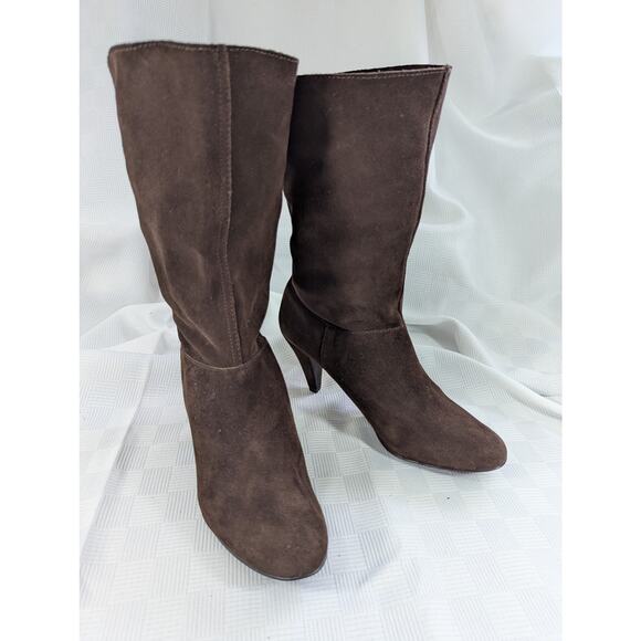 Steve Madden Brown Heeled Boots - Picture 2 of 14